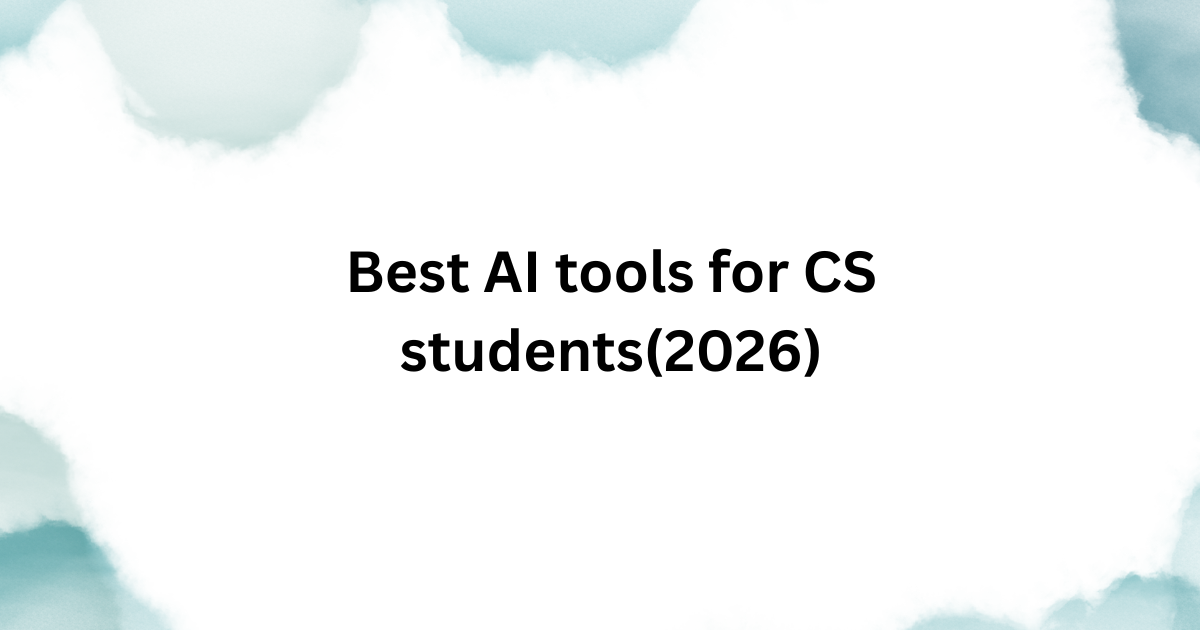Best AI tools for computer science students
